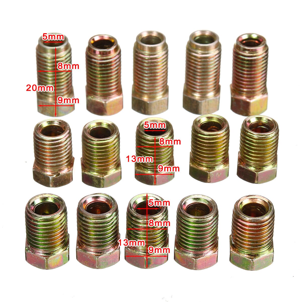25ft 7.62m rullrörsspole  of 3/16 ''od koppar nickel/zink bromsslangledning rör rör rostbeständig m / 15/16x hanmuttrar