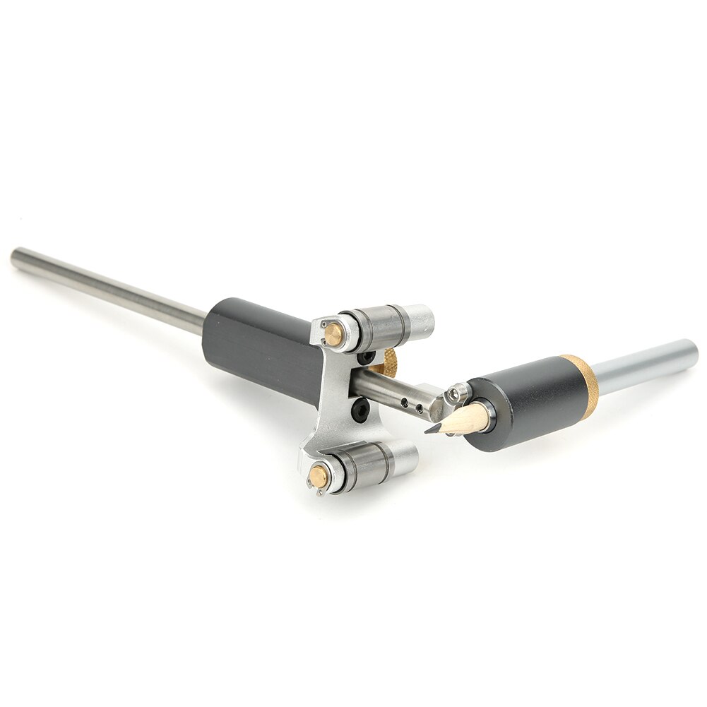 Jauge de traçage pour le travail du bois jauge de traçage 2-en-1 jauge de marquage outils de mesure de ligne multifonctions corps en alliage d'aluminium dureté élevée