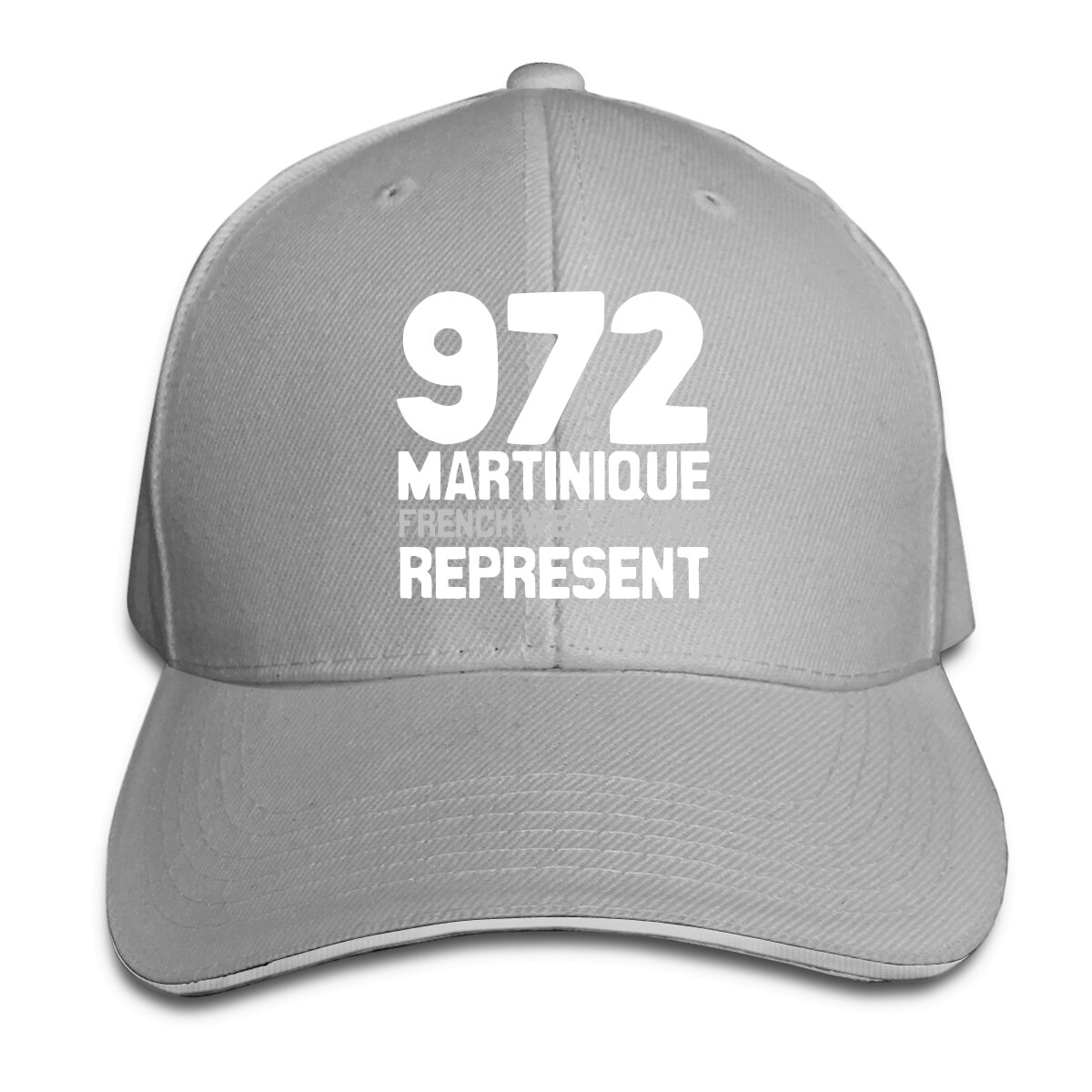 Martinica, FWI, 972 Represent Essential-gorra de béisbol para hombre y mujer, gorro de béisbol R330 hip hop, novedad: Gris