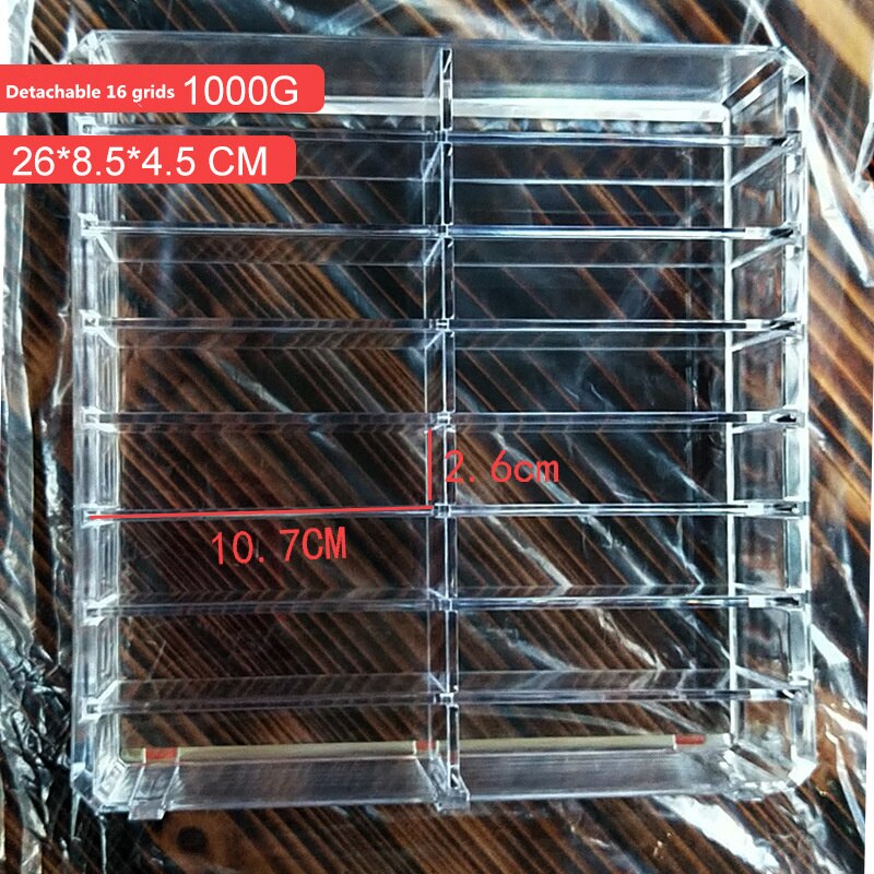 Acryl Draagbare Transparante Make-Up Organizer Opbergbox Make Up Organizer Cosmetische Organizer Make Opberglades Organizer