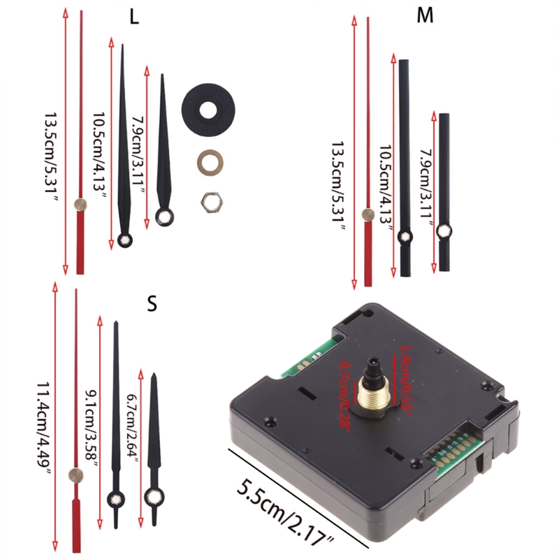 652F Atomic Radio Controlled Silent Clock Movement Mechanism DIY Kit Germany DCF Signal Replacement Repair Parts