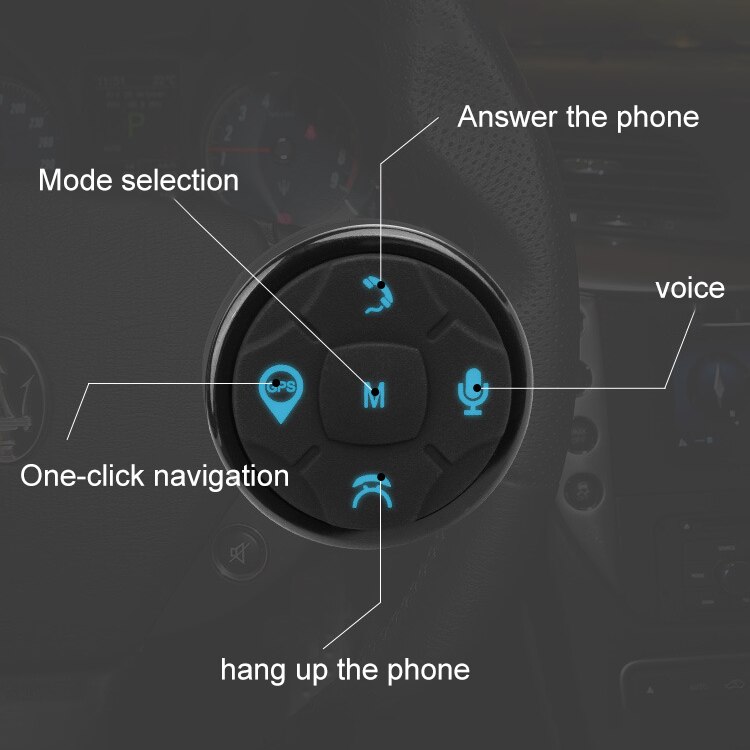 Smart Steering Wheel Controller 10-Key Wireless Steering Wheel Control Buttons For Car Radio Multimedia Player DVD Navigation