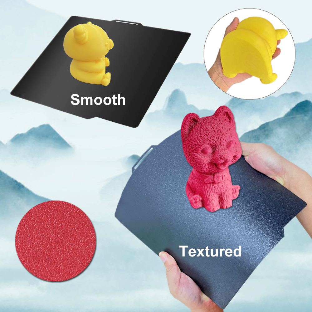 P1P P1S Plate for Bambu lab A1 Build Plate Smooth X1C Spring Steel Sheet Double Side 3D Print for Bambu Bamboo X1 Carbon Plate