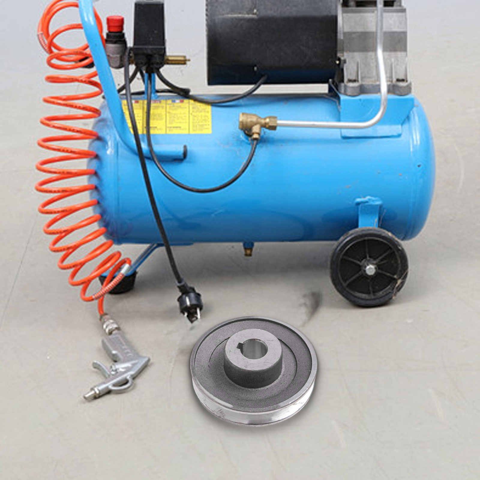 1pc Riemenscheibe Aluminium L-halterung A-Typ Dreieck Riemenscheibe Luft Kompressor Power Werkzeuge Einzigen Nut motor Riemenscheibe Teile