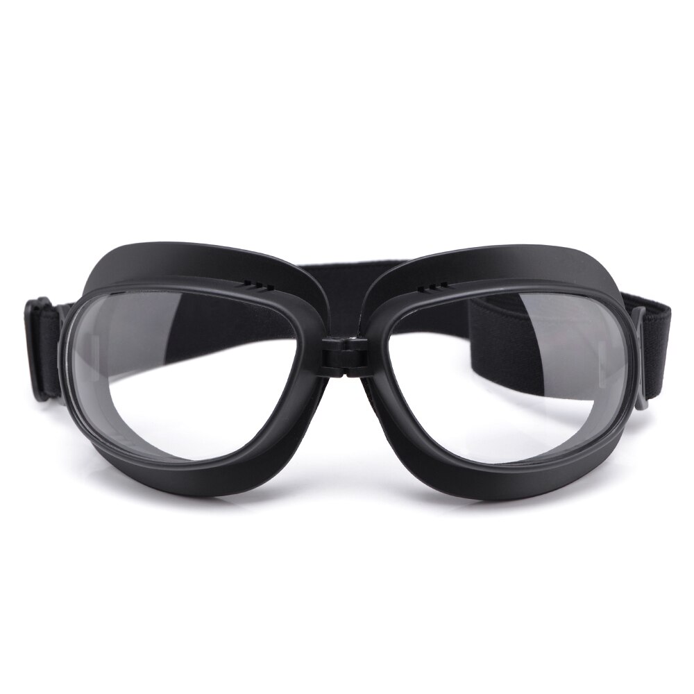Gafas motorcykel glasögon hjälm glasögon pilot skoter retro moto utomhus smutscykel ridning solglasögon motocross glasögon terräng: Klar lins