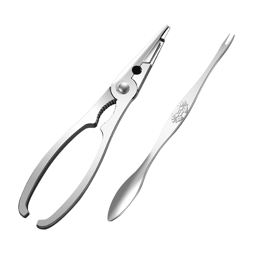 Alicates de cangrejo, herramienta para comer mariscos, herramienta para comer cangrejo, aguja, cizalla para restaurantes y cocina, 1 Juego