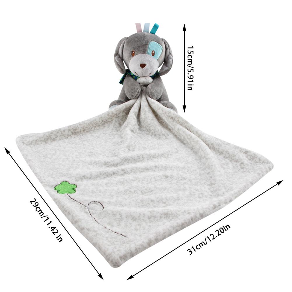 Baby Towel Infant Soothe Appease Towel Soft Plush Comforting Toy Towel Cute Dog Elephant Animal Appease Baby Sleep Toy