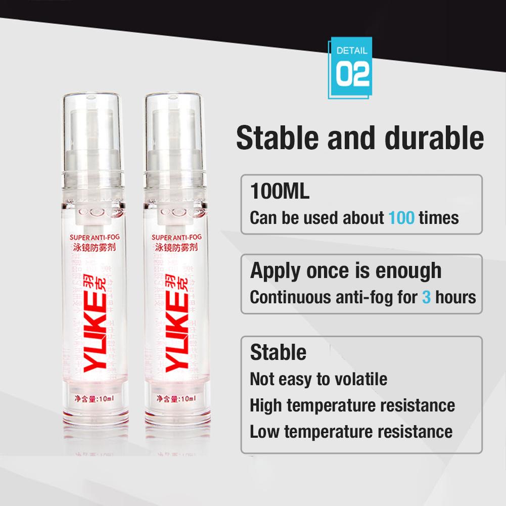 Swimming Goggles Lens Anti-fog Agent Anti-Fog Spray Glasses Liquid Lens Defogging Liquid Underwater Goggles Anti-fog Spray