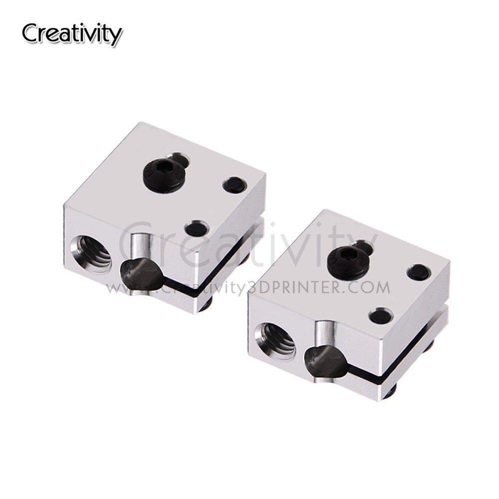 1PCS 3D Printer Parts Heater Block e3d v6 Hotend Volcano Heat Block Extruder Artillery Sidewinder X1&amp; Genius J-head Aluminium
