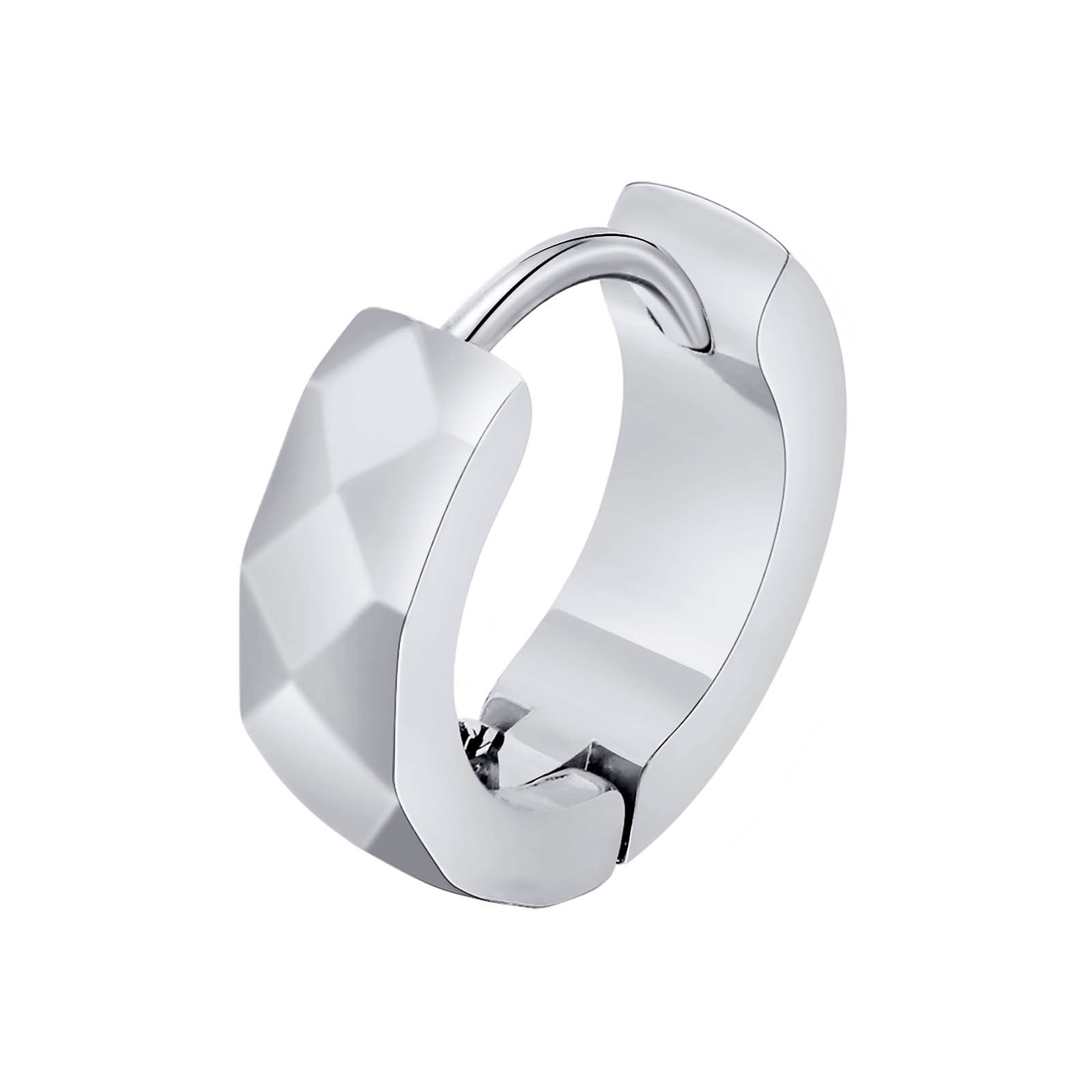 Pendientes de aro Huggie geométricos para hombres, acero inoxidable, Circular, redondo, Hip Hop, Rock Rap, accesorios de joyería geniales para niños: Chapado en oro antiguo