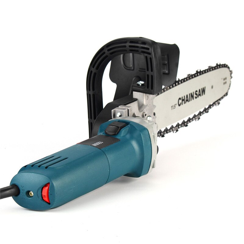 1000w 11000 rpm 6 hastigheter justerbar elektrisk 100 vinkelslip  + m10 motorsåg träbearbetning skärande motorsågsfäste byteskvarn