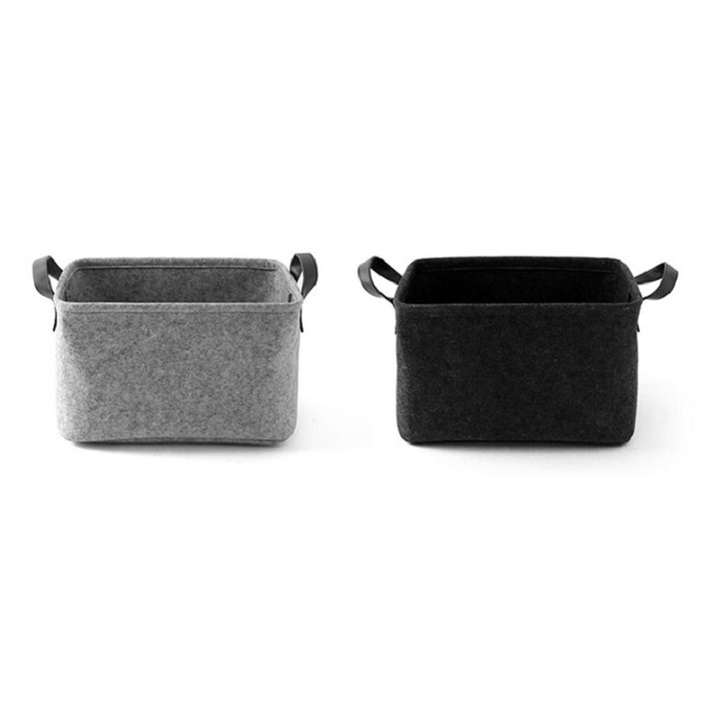 Foldable Dirty Clothes Laundry Basket Container Wool Felt Storage Baskets Toy Storage Box Home Sundries Organizer Large Capacity