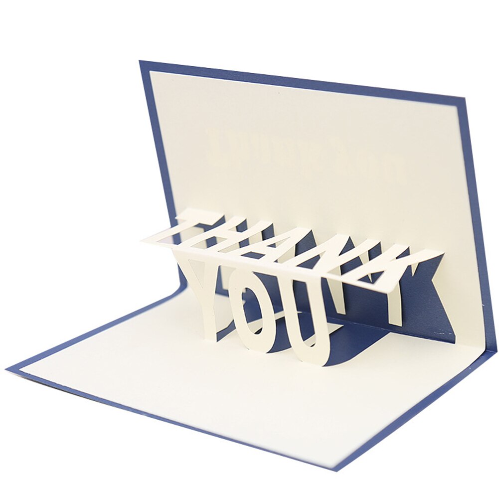 3D Pop Up Cards Thank You Handmade Greeting Cards Postcard Fathers Day Blessing Message Postcards Card