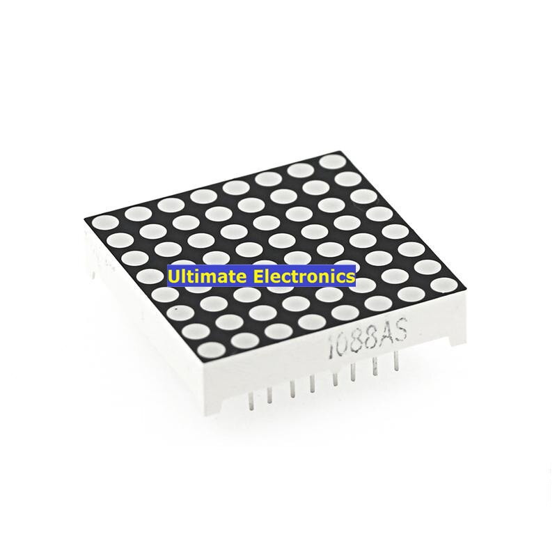 Matriz de puntos LED, 8x8, 1088AS, 3mm, ánodo común de cátodo, rojo brillante, 1088BS/HSN-1088UR, 32x32mm, 10 Uds.