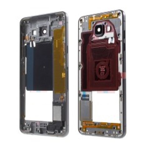 Voor Samsung Galaxy A5 SM-A510F Zilver/Grijs/Goud/Rose Goud Kleur Rear Terug Behuizing Frame Plaat midden Cover Met Kleine Onderdelen