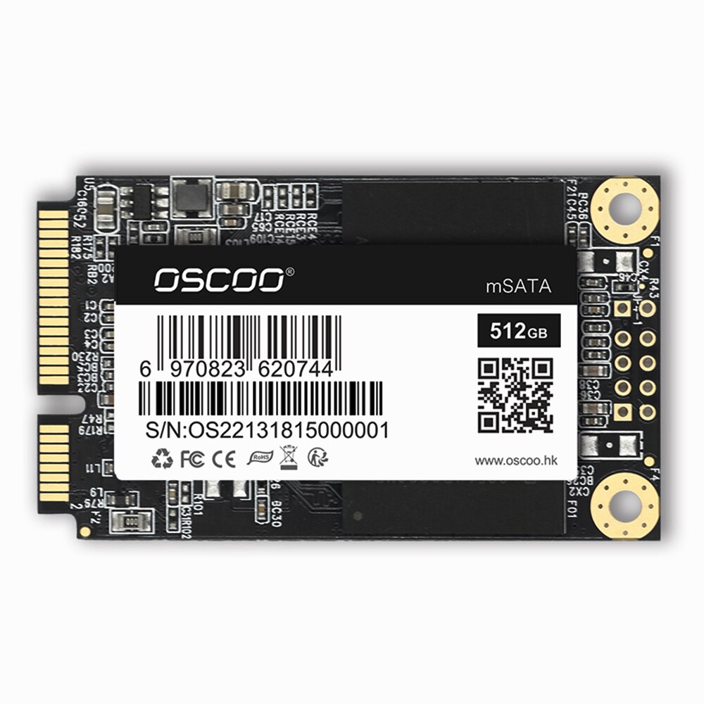 Oscoo Ssd 128Gb Mini Msata SATA3 256Gb 64Gb 512Gb 16Gb 32Gb Interne Ssd Harde schijf Voor Acer Ec 47 Tablet Laptop Desktop Pc