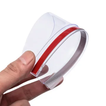 2 pçs espelho retrovisor do carro chuva sobrancelha viseira de fibra carbono vista traseira viseira sol lâminas à prova chuva adesivo decoração do carro acessórios: Lavanda