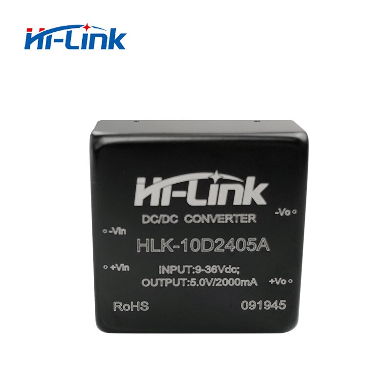 5pcs/lot HLK-10D2405A 5V 10W output power DC/DC 1500VDC isolation voltage power supply module replace HDW10-24S05A