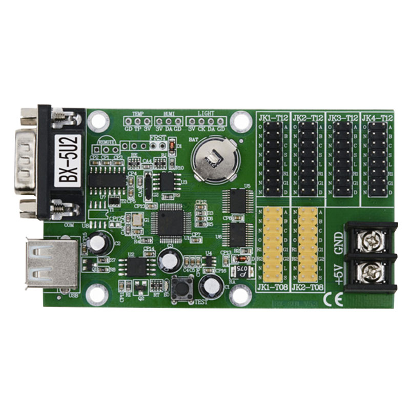 BX-5U2 USB and serial dual ports onbon led scrolling sign controller onbon 5U2 led card used in all kinds of led lintel screen