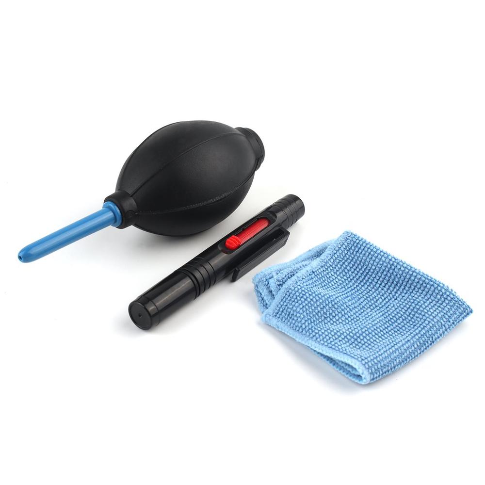 Cleaning Cloth Brush and Air Blower In 1 Set Digital Camera Cleaning kit Dust Photography Cleaner Air Blower