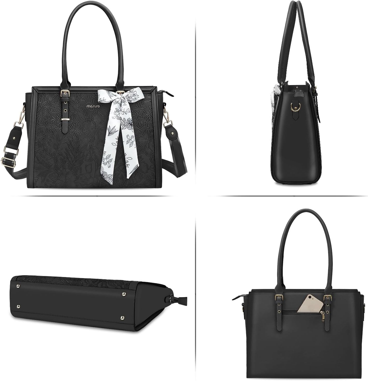 Laptop Tas Voor Vrouwen Luxe Pu Lederen Draagtas Voor 15.6 16 17.3 Inch Macbook Asus Hp Dell Notebook Schouder Messenger Handtas