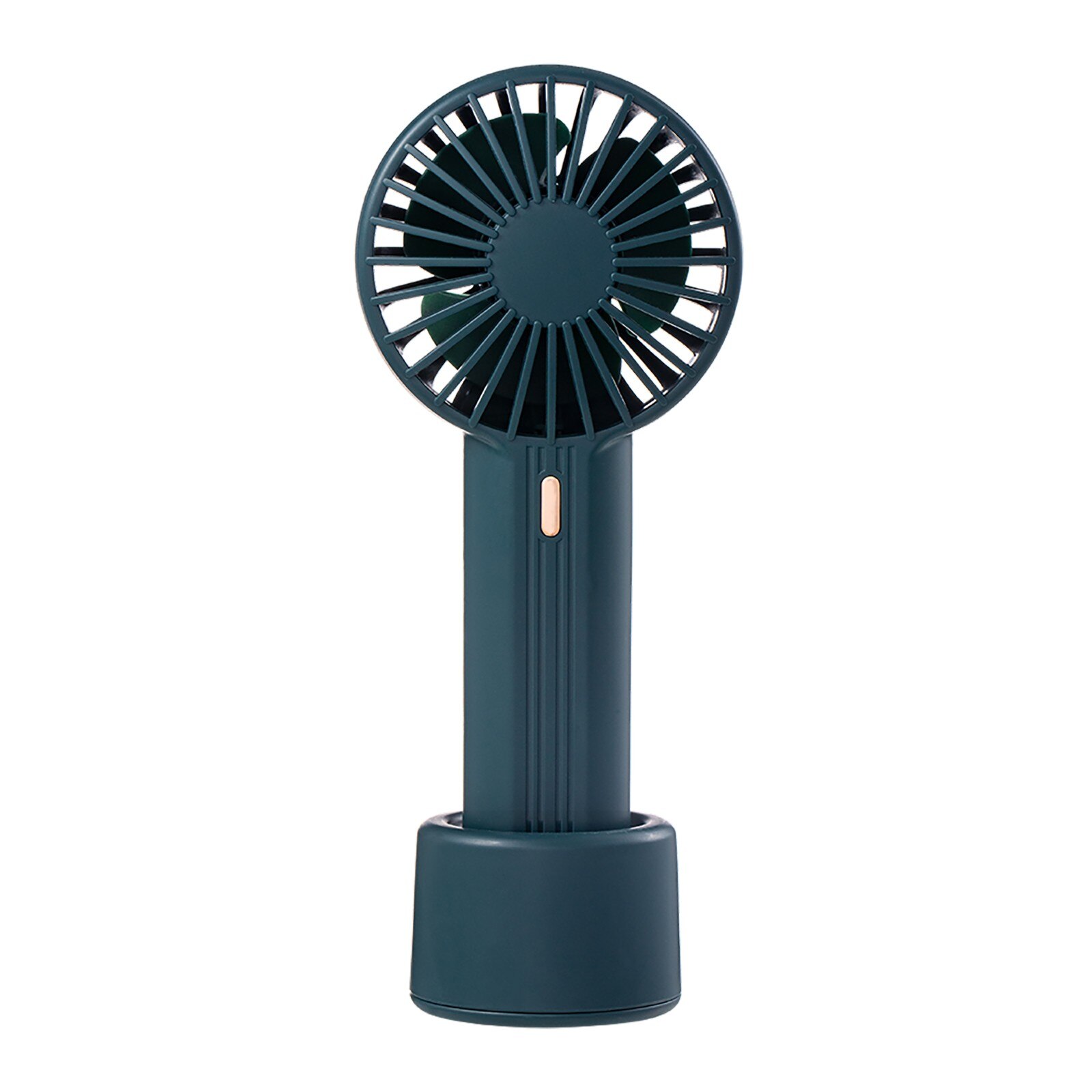 Summer 1pc Cute Portable Mini Fan Handheld Usb Chargeable Desktop Fans 3 Mode Adjustable Summer Cooler For Outdoor Travel Office: Green 