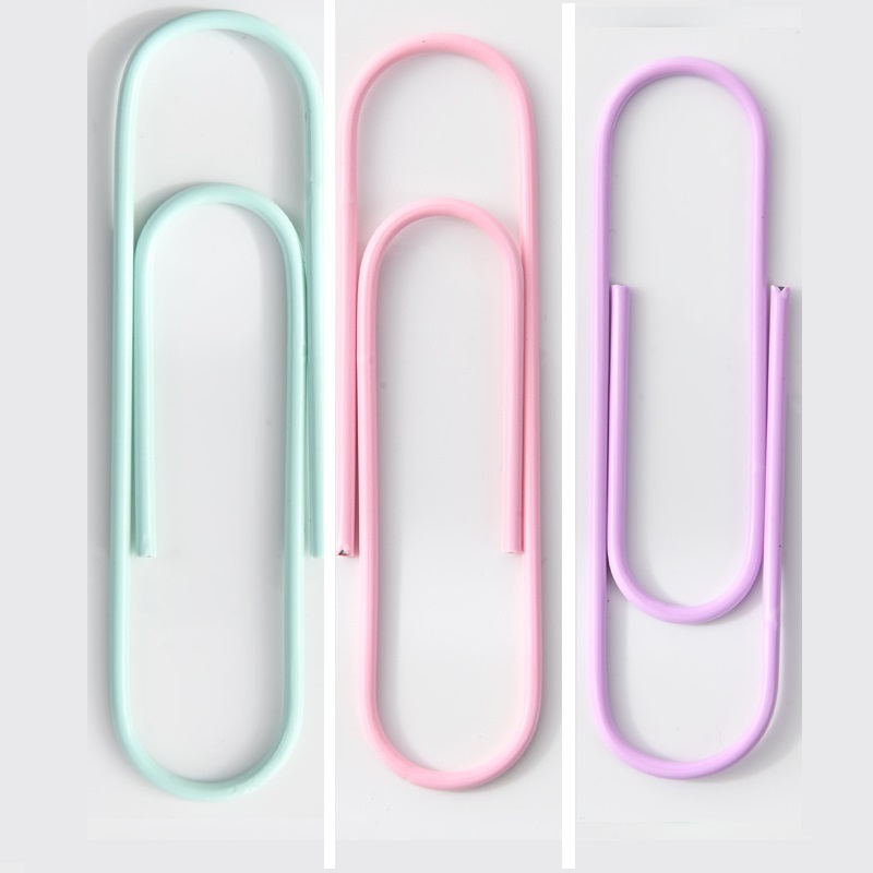 6 szt. Bardzo duży spinacz robić papieru 10 cm 4 cale różne kolory landara duże spinacze biurowe, gigantyczne duże spinacze robić dokumentów dziennika