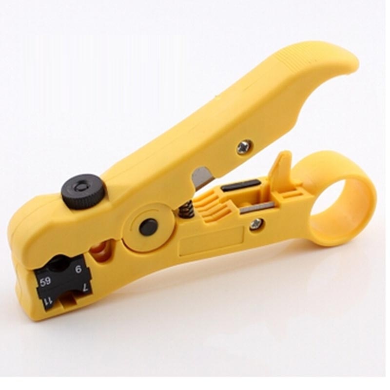 Descascamento faca de rede cabo coaxial stripper tesoura ferramenta multifuncional faca fio stripper