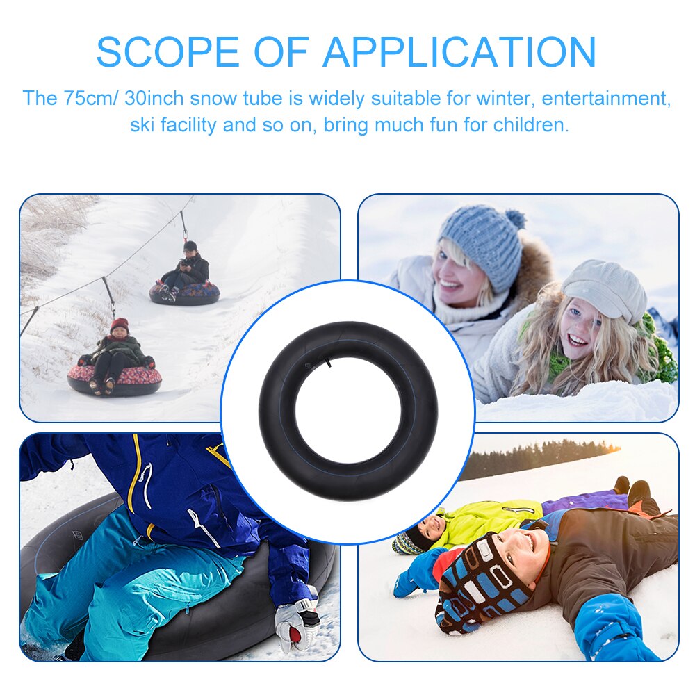 Grand bateau de neige gonflable en PVC, cercle de Ski d'hiver, épais et non collant, jeu pour enfants,