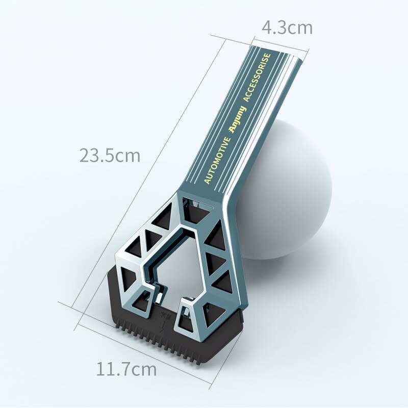 Car Snow Shovel 3in1 Ice Scraper Windshield Multifunctional Detachable Ice Breaker Winter Snow Brush Shovel Car Snow Remover: Single Head Blue