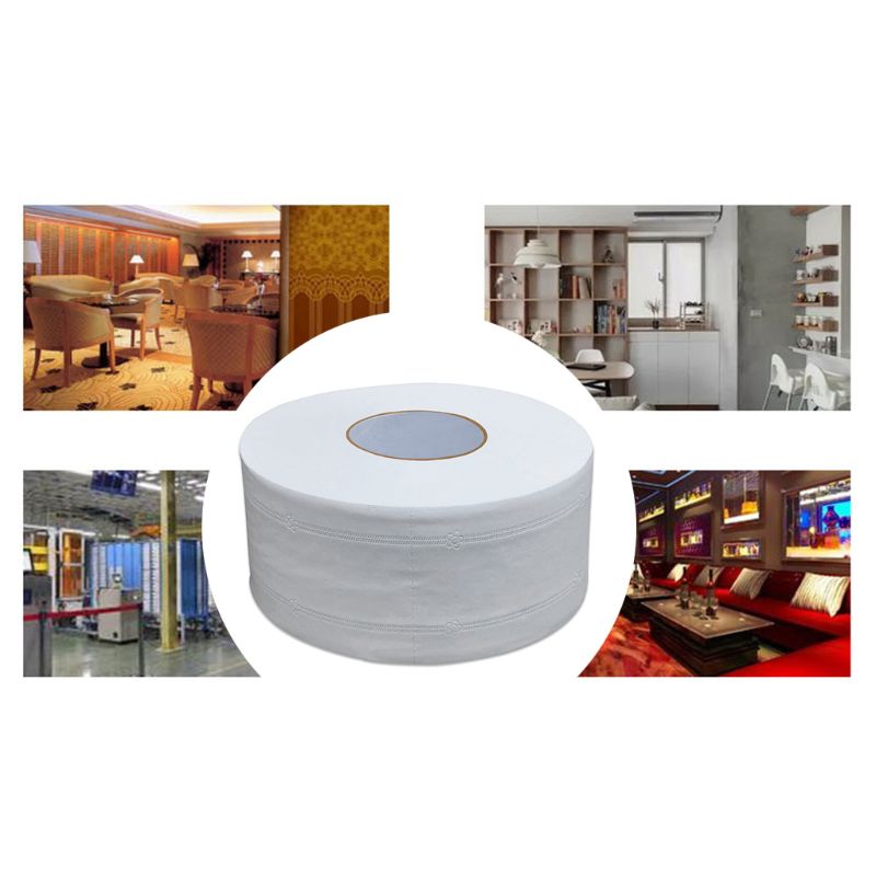 21x9cm Thicken 4-Ply Large Toilet Roll Paper Jumbo Bath Tissue Floral Embossed No Fluorescent Agent Hand Towel Napkin