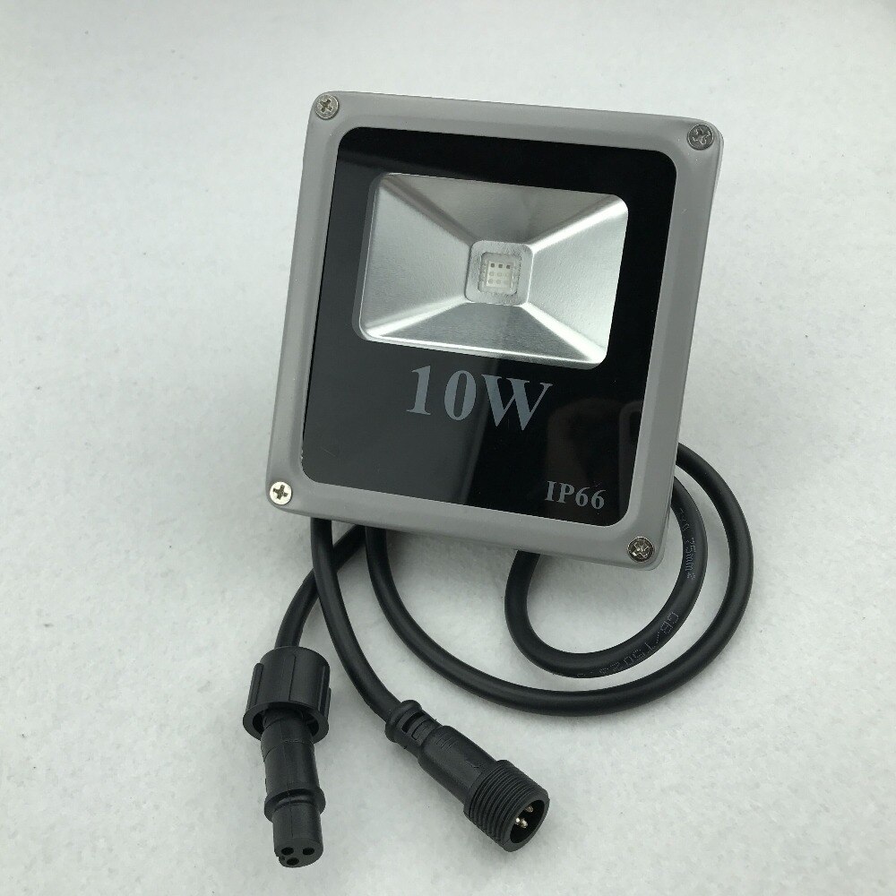 9W high power led WS2811 controlled RGB flood light;addressable;IP66;with 3 core black xConnect pigtail