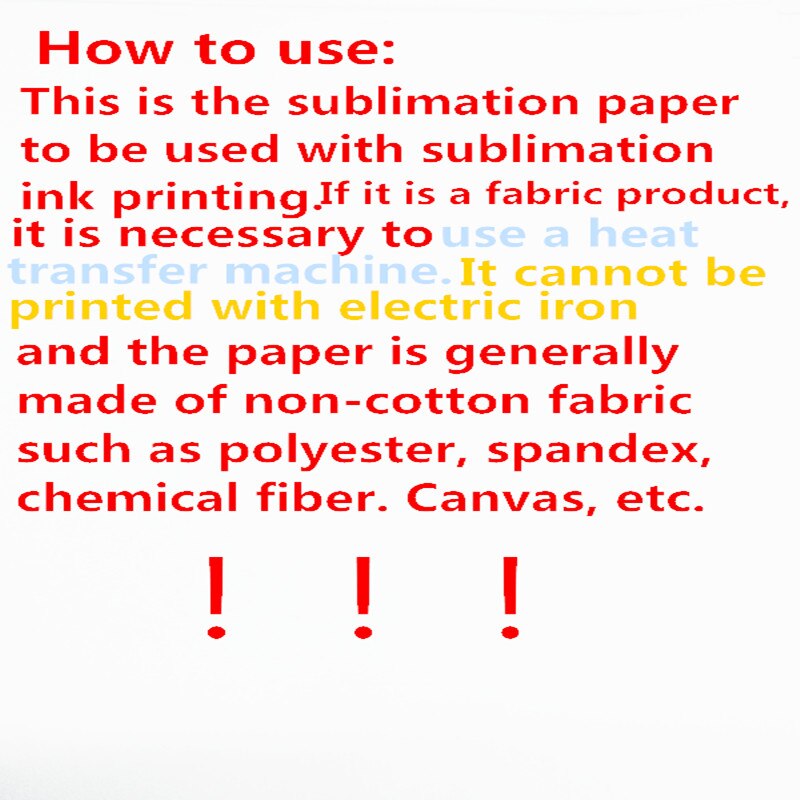 20pcs Iron On T-shirt Light Fabric A4 Heat Transfer Paper For Inkjet Printer Print Your Own For Non-Cotton Fabric