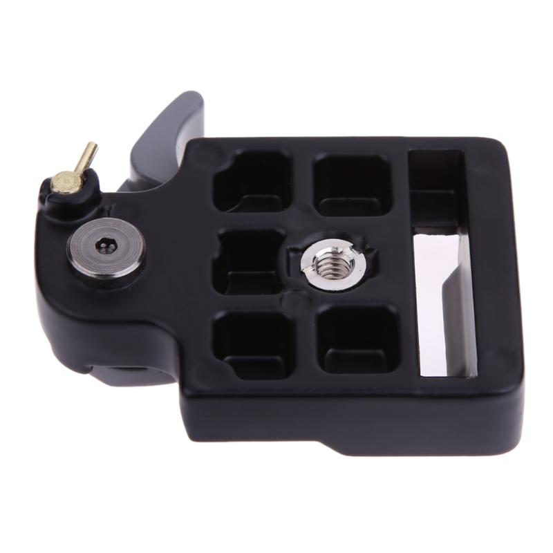 Black Metal Alloy 323 Quick Release Plate Mount Adapter With Full Manfrotto 200PL-14 Compat Plate For Camera