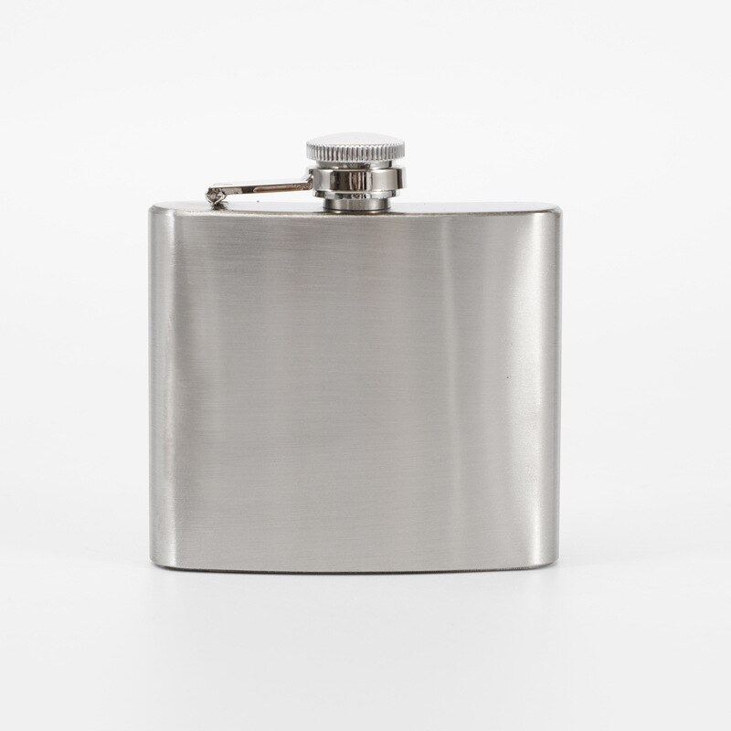 Portable Stainless Steel Hip Flask Alcohol Bottle Travel Whiskey Alcohol Liquor Bottle Flagon Male Small Mini Bottle: 5 Oz (About 140ml)