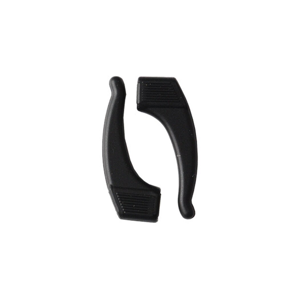 1 Pairs Anti Slip Oor Haken Grips Bril Siliconen Tempel Tip Duurzaam Comfortabele Brillen Accessoires Makkelijk Te Gebruiken: Black