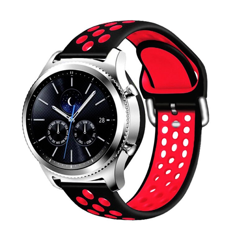 20/22mm pehmeää silikonista urheiluranneke xiaomi amazfit bip gts gtr -ranneke huami amazfit pace stratos gtr 42 47mm -ranneke: F / 20mm