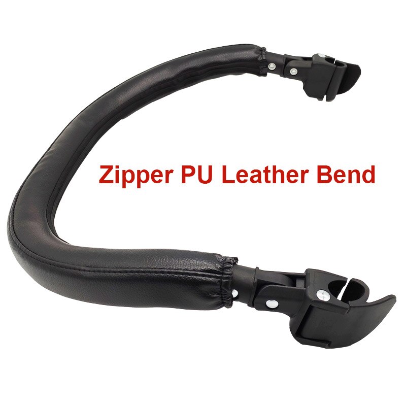 Reposabrazos Oxford de cuero PU para Bugaboo Bee6 Bee5 Bee3, accesorios para cochecito, parachoques delantero, reposabrazos: zipper pu leather