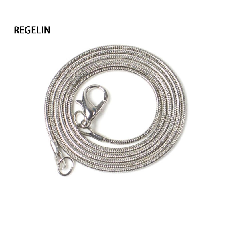 REGELIN 41/45/50/60cm Length Stainless Steel Chain snake chain Clavicular chain Lobster Clasps Simple Chains Necklace