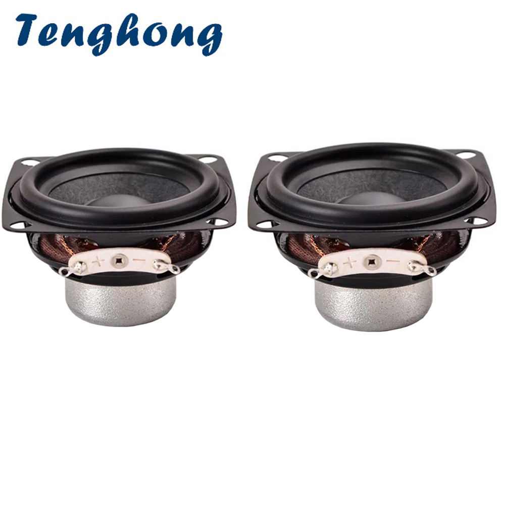 Tenghong 2 stuks 52 MM 4Ohm 10 W Full Range Speaker 18 Core Draagbare Audio Speakers Reparatie Stereo Luidspreker Voor home Theater 2 Inch