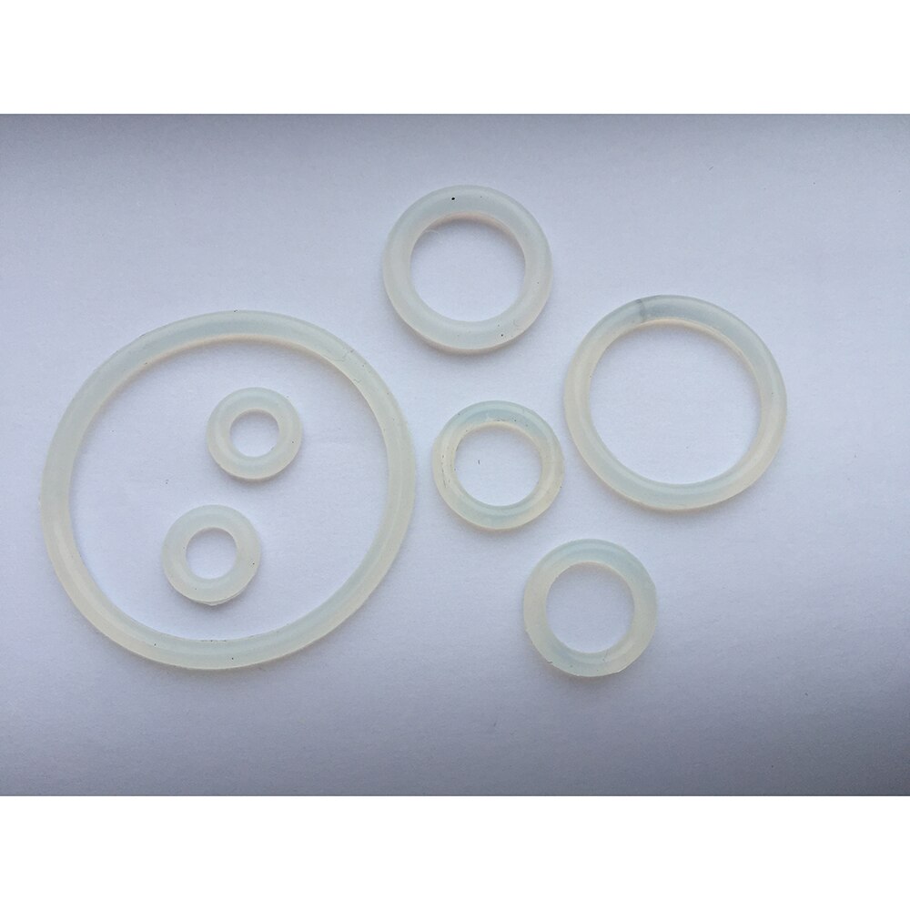 O-Ringen En Afdichting Ringen Voor A03 Manual Pasta Vulmachine Accessoires Afdichting Onderdelen Voor Vulmachine Siliconen Materiaal