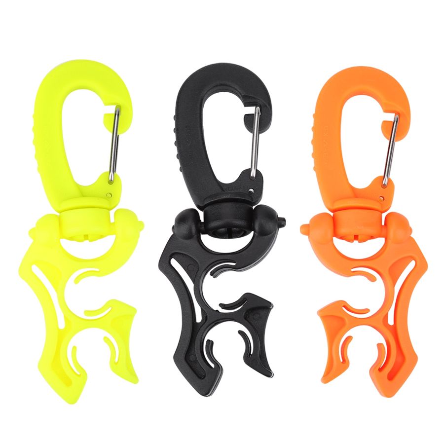 Doppel-bcd-schlauchhalter mit clip-schnalle, doppel-bcd-clip, regler-halteschnalle zum tauchen und schnorcheln