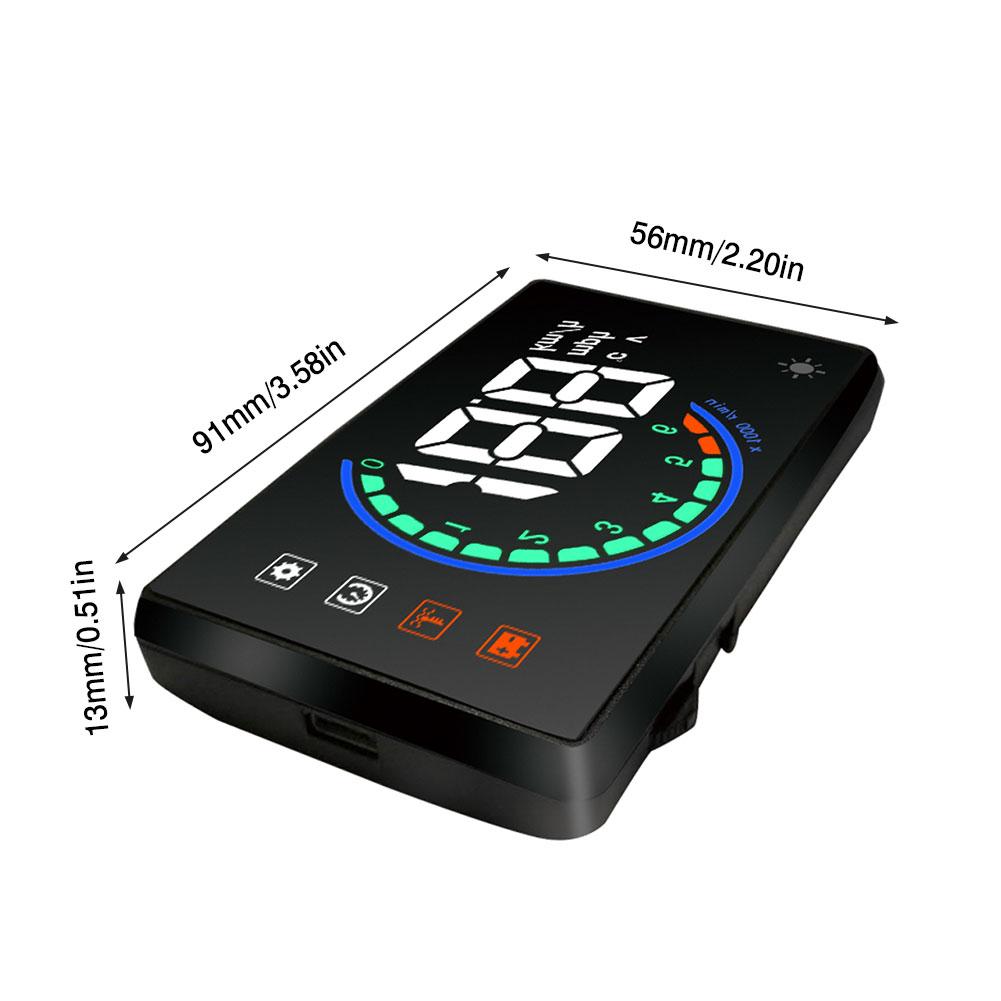 Heads Up Display Durable Practical Car Universal Dual System Vehicle Speedometer For Projector Overspeed Warning