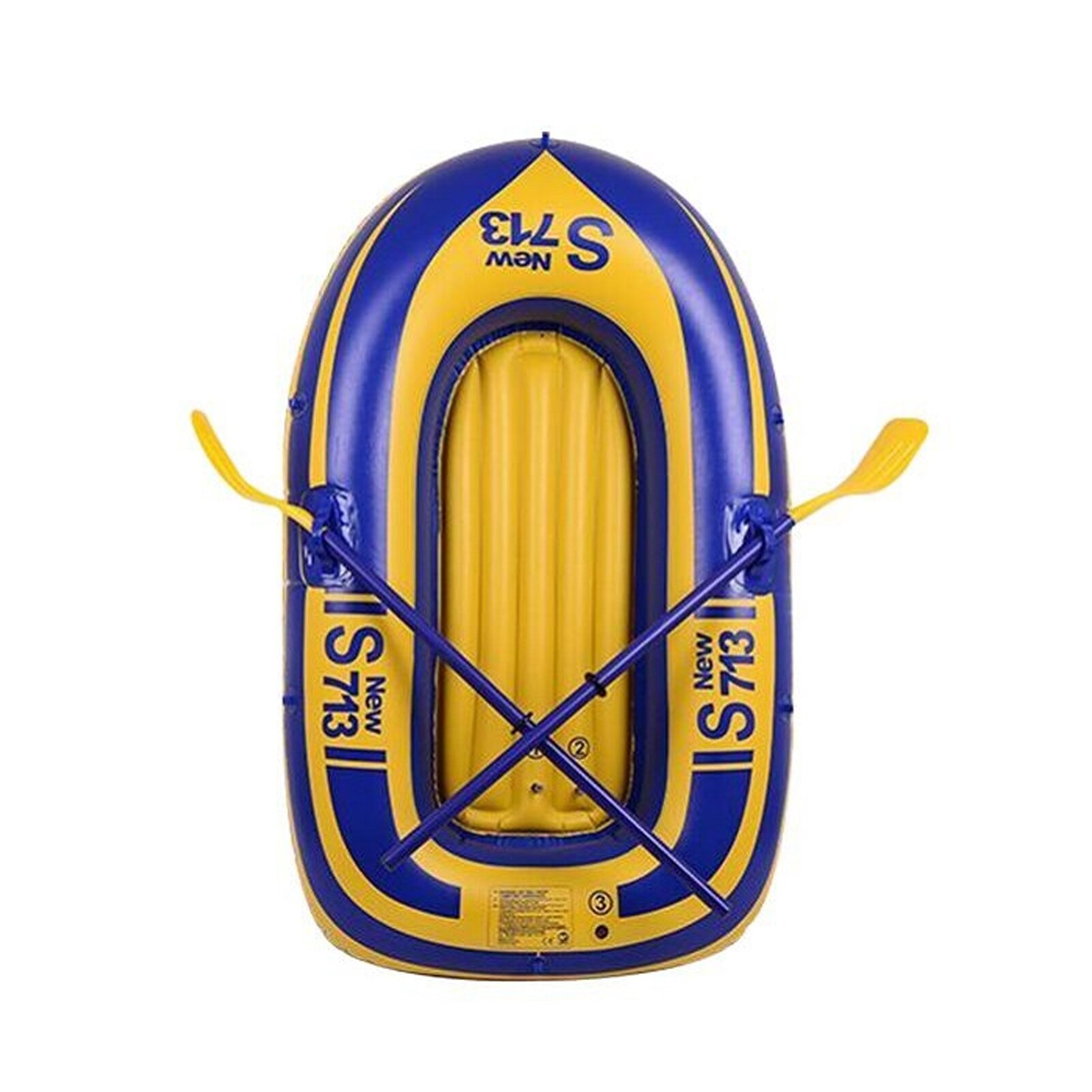 PVC Inflatable Kayak Kit Single Thickening High Density Safe Surfing Boat Portable Folding Rowing Canoe Water Sports Accessories: Default Title