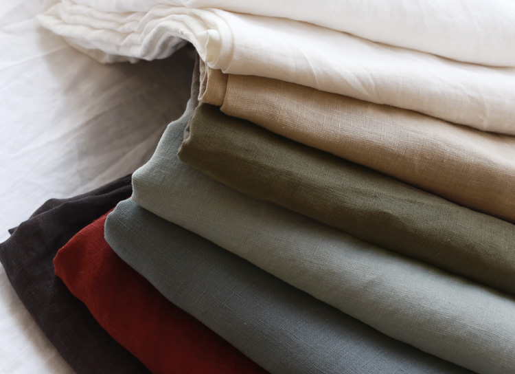 280cm bredd 100%  hampa tyg enzym stentvättad mjuk kinesisk hampa 165 gsm vikt 110 tum bredd för hemtextil 12 färger tillgängliga