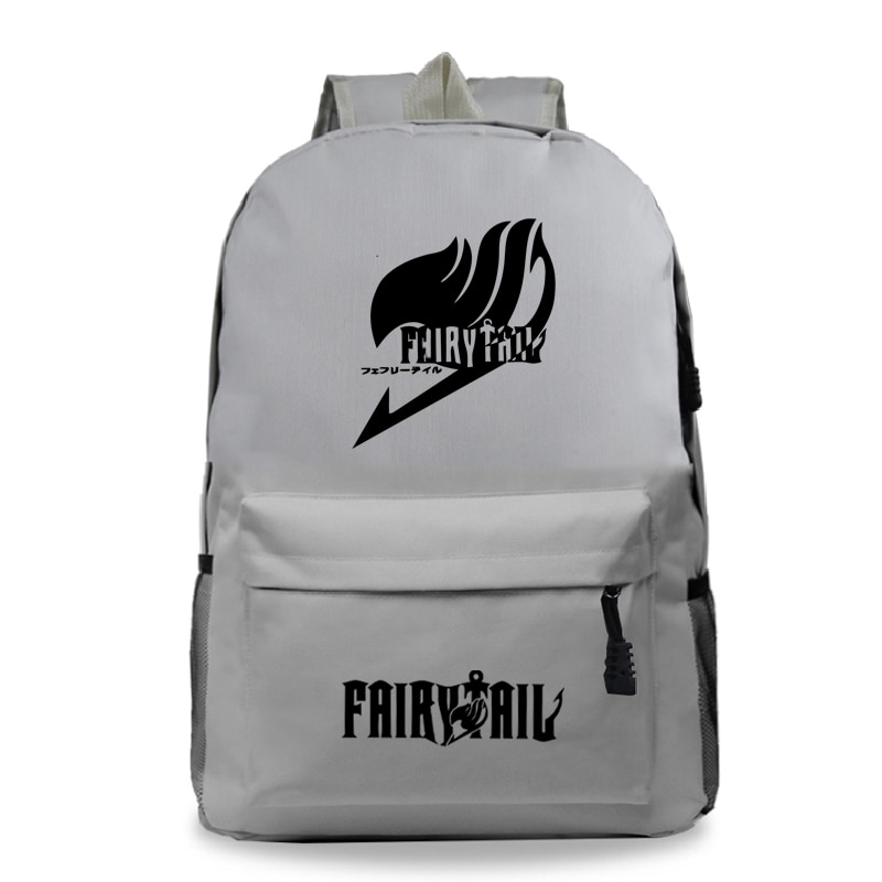 Fairy Tail Backpack Men Women Boys Girls School Mochila Beautiful Back to College Rucksack