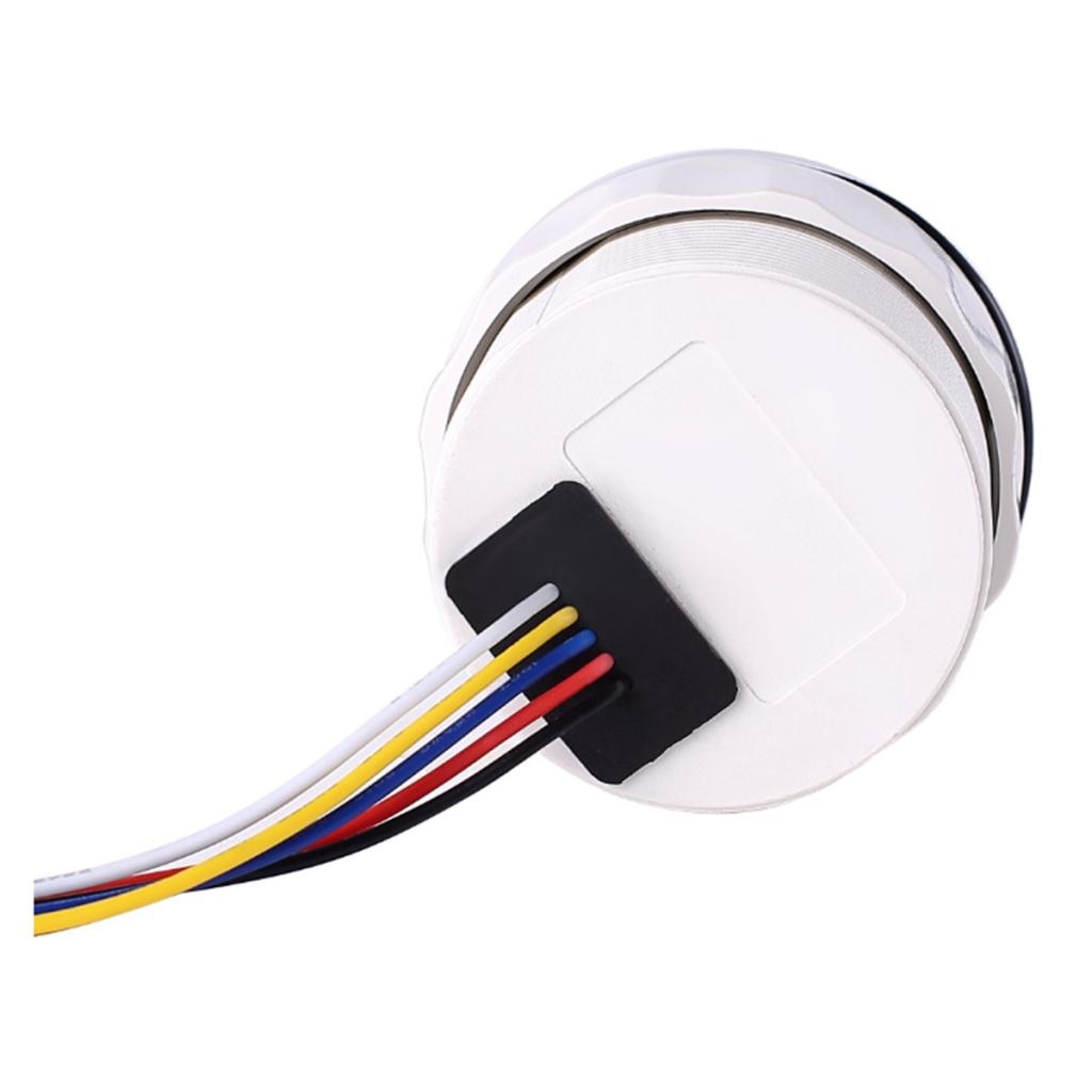 Oil Pressure Indicator Gauge 2" Boat Marine 90° Display Angle 0~10 Bar White