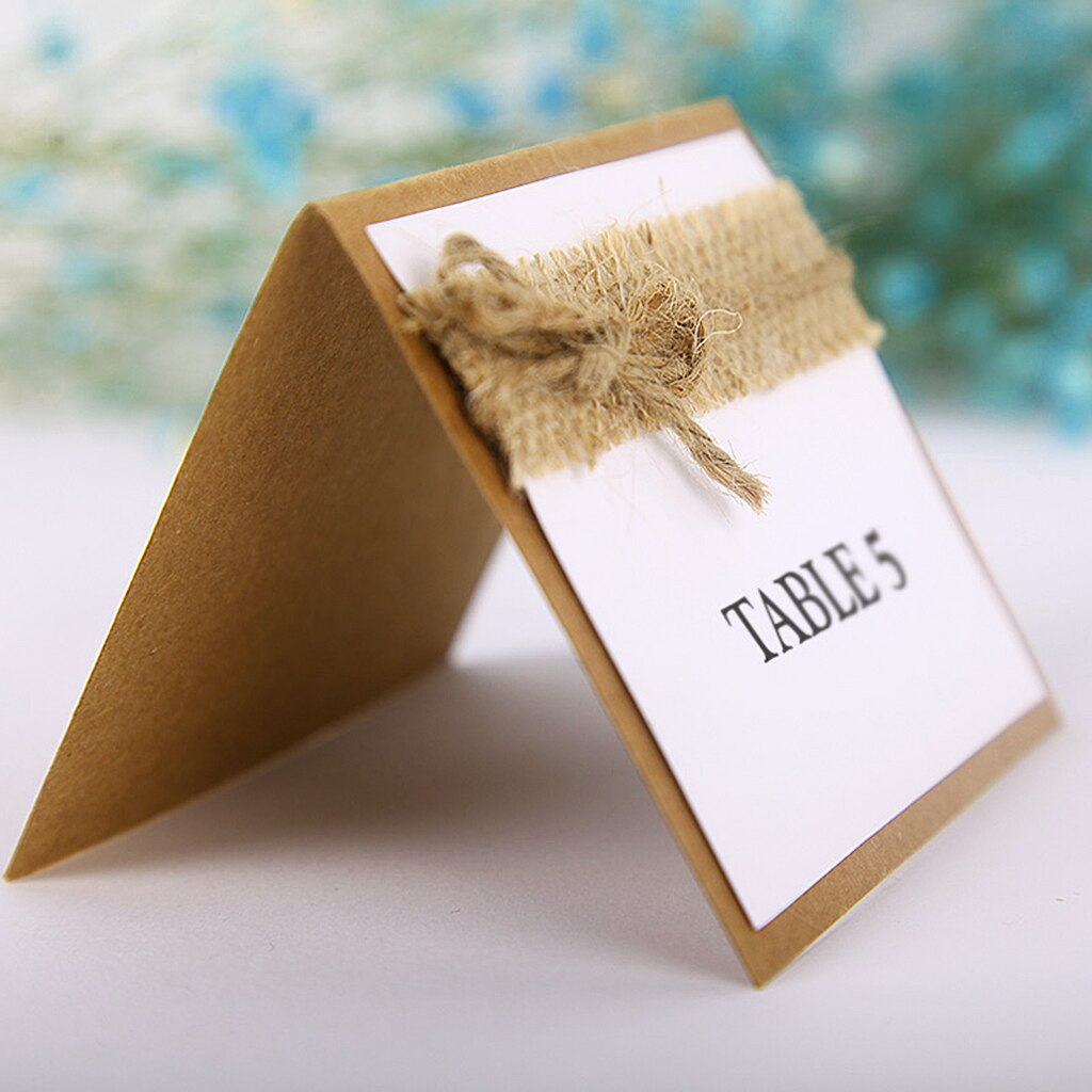 10x Guest Party Name Table Place Cards for Wedding Table Mark