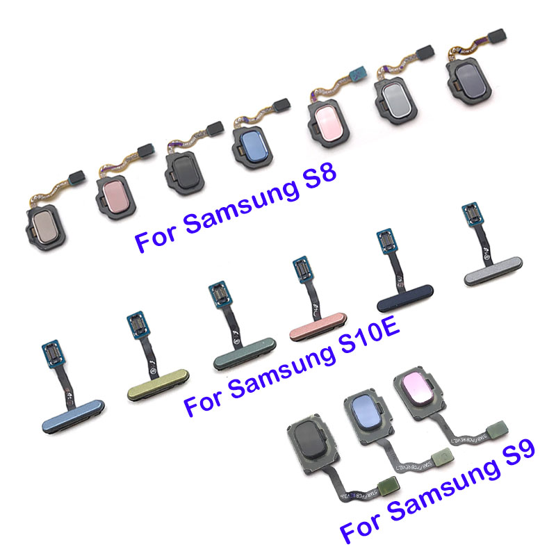 pour Samsung Galaxy S8 S9 S10e capteur d'empreintes digitales maison retour clé Menu bouton Flex ruban câble
