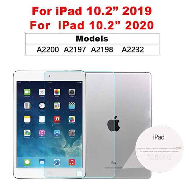 Tempered Glass For iPad air 4 tablet Screen Protector For ipad 10.2 mini 1 2 3 4 5 9.7 Pro 11 10.5 Glass Film: ipad 10.2 2019